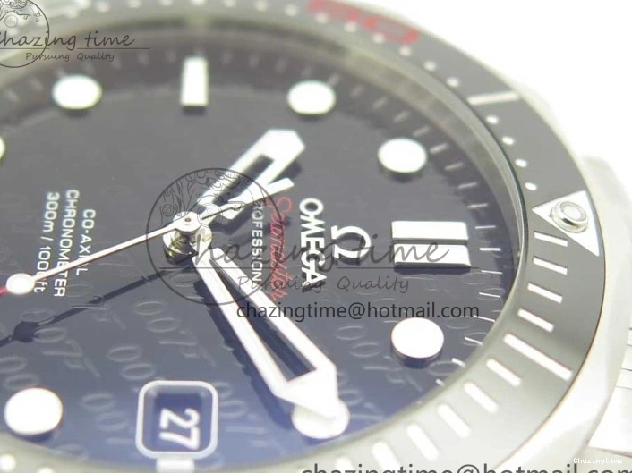 0510 Seamaster 300M Chronometer SS “007” Limited Edition OMF 1:1 Best Edition on SS Bracelet A2824 (Black Balance Wheel) V Seasonal 7952